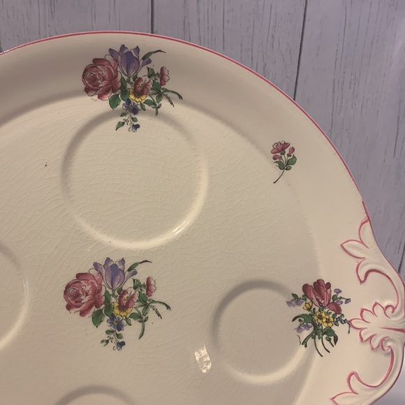 Vintage Fondeville Ambassador Ware England Tea Set Tray - Picture 2 of 6